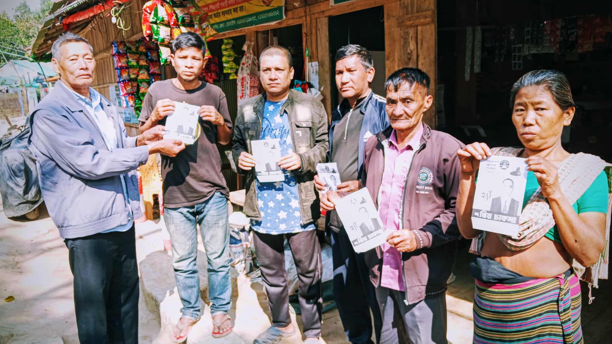 বিলাইছড়িতে ‘হ্যাঁ’ ভোটের পক্ষে  প্রচারণা: এনসিপি মনোনীত অ্যাম্বাসেডরের সমর্থনে গণসংযোগ