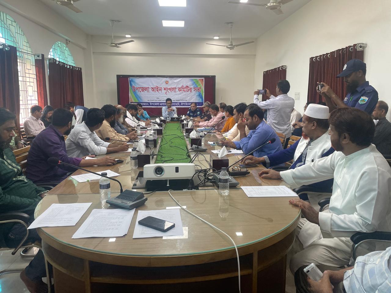 ভোলাহাটে উপজেলা আইনশৃঙ্খলা কমিটির মাসিক সভা অনুষ্ঠিত