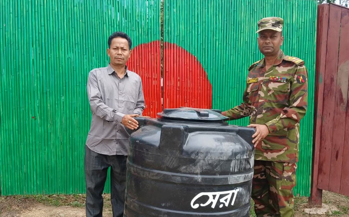 মানবিক সহায়তা নিয়ে সাধারণ মানুষের পাশে বাঘাইহাট সেনা জোন