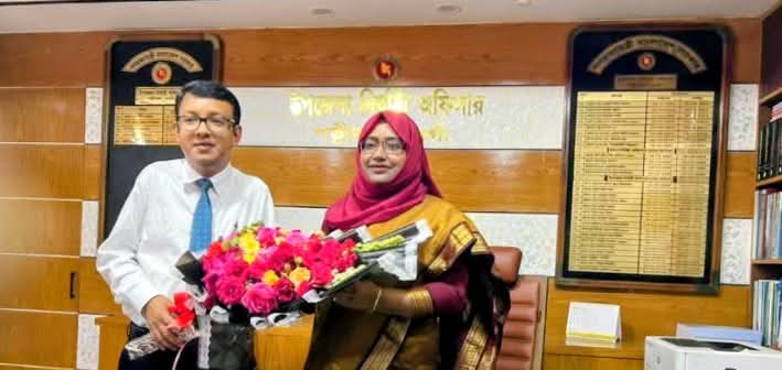 পত্নীতলায় ইউএনও’র বিদায় ও বরণ