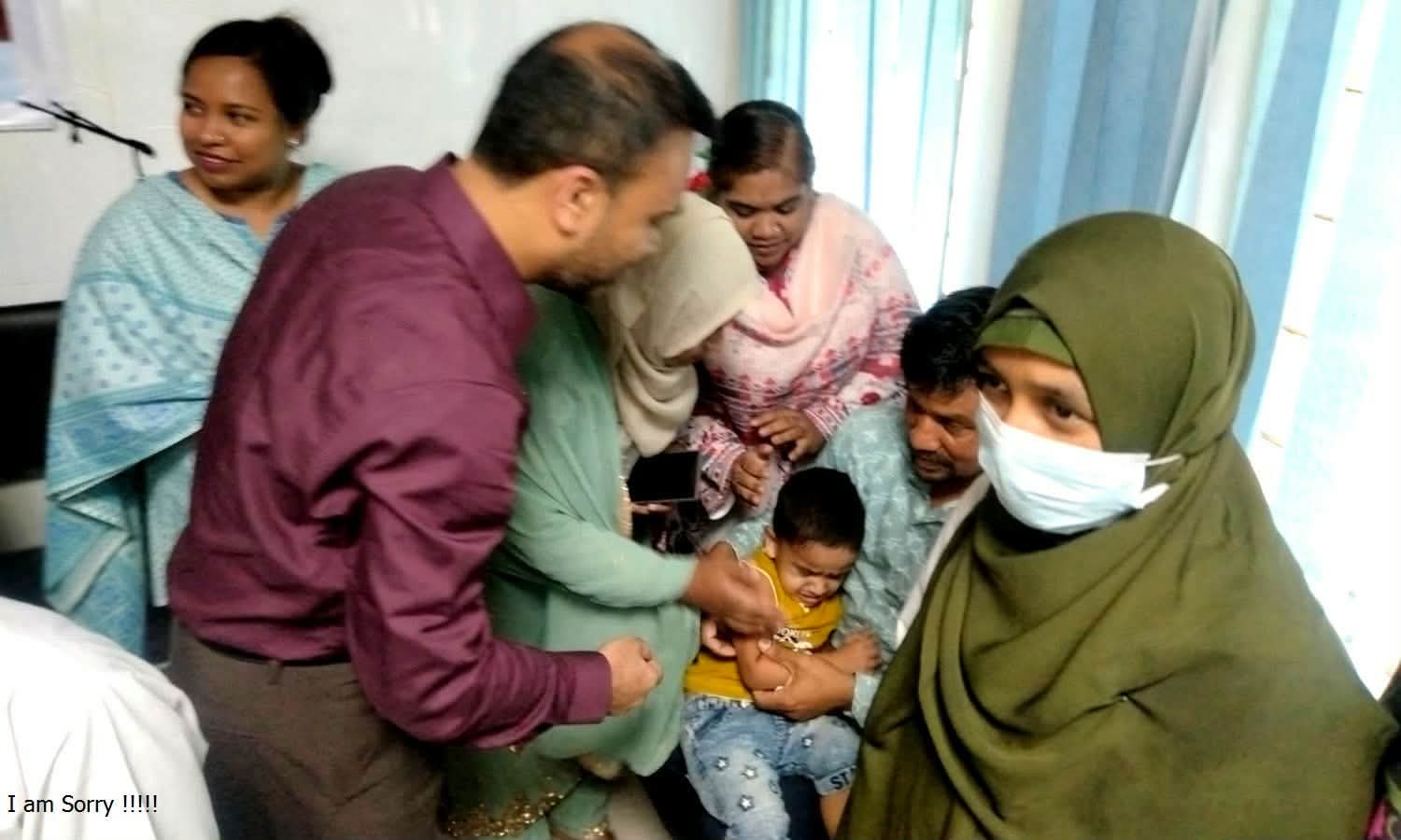 সারাদেশের ন্যায় কালীগঞ্জে হাম রুবেলা টিকাদান ক্যাম্পেইন আনুষ্ঠানিক  উদ্বোধন