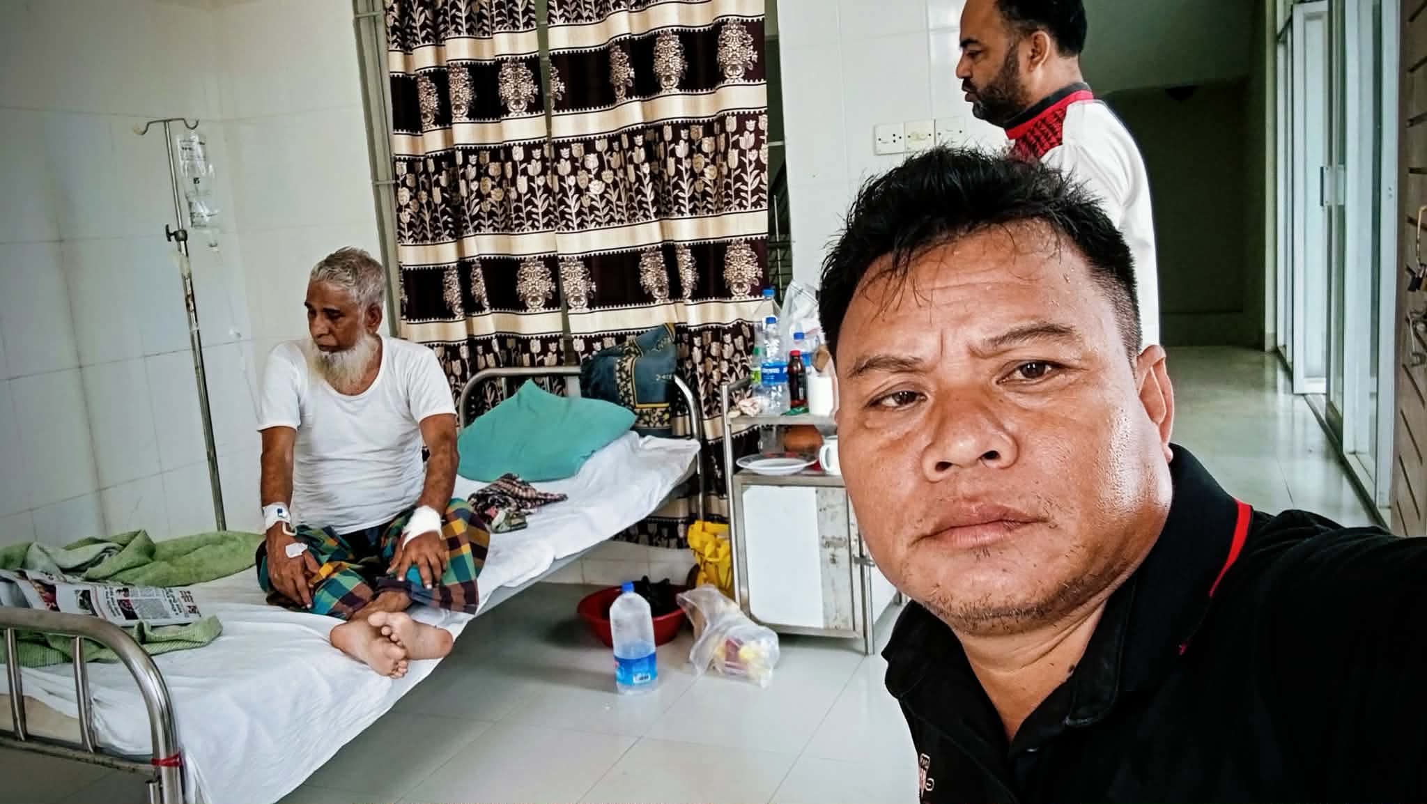হাসপাতালের চিকিৎসাধী বিএনপির সভাপতি এম এ সালাম ফকির 